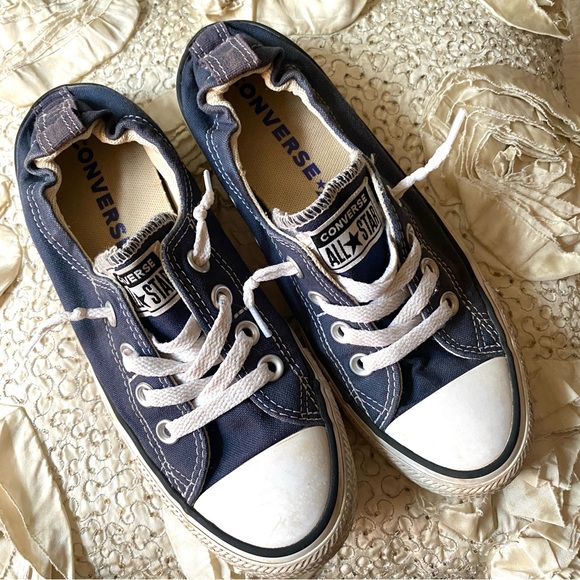 Converse Chuck Taylor All Star Blue Shoreline Slip On Elastic Heel Sz 7.5 Womens - Picture 11 of 16